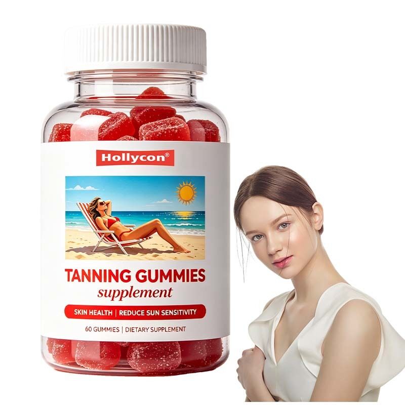 Fabbrica di gomma abbronzante Sostiene il bagliore naturale e la salute della pelle Riduce la sensibilità al sole Astaxantina Supplemento di beta-carotene