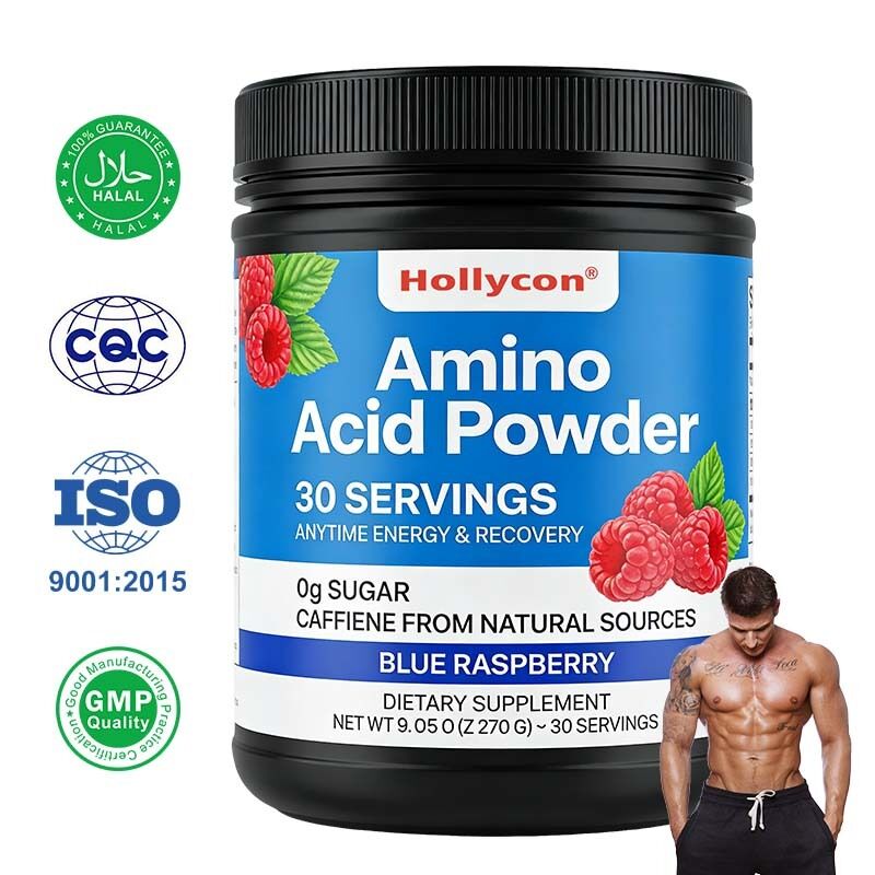 OEM/ODM Polvere di nutrizione sportiva personalizzata BCAA Aminoacido integratore con estratto di tè verde