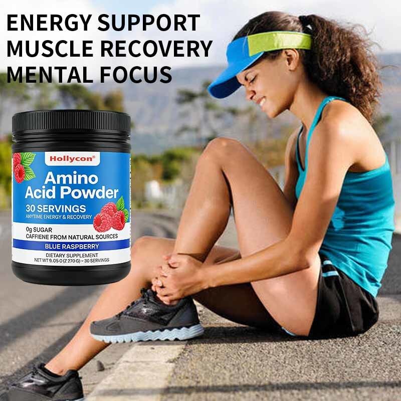 OEM/ODM Polvere di nutrizione sportiva personalizzata BCAA Aminoacido integratore con estratto di tè verde