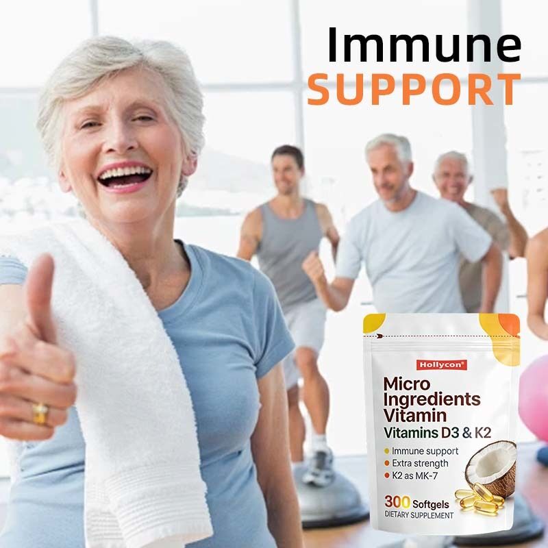 Factory Vitamins D3K2 Softgels Daily Wellness Support Overall Body Health for Adult Micro Nutrient Dietary Supplement