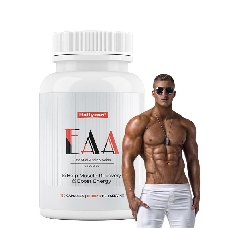 Capsule di aminoacidi essenziali (EAA) BCAA ad alta potenza per il recupero muscolare, concentrazione energetica e prestazioni atletiche magre
