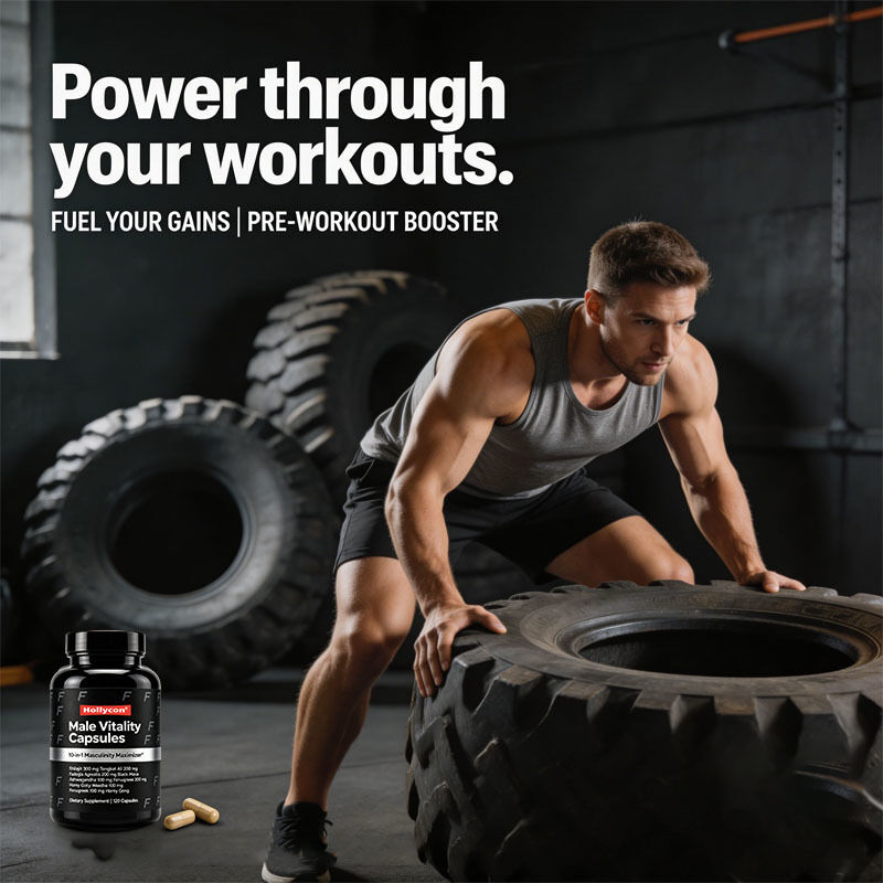 OEM/ODM Manufacturer Male Vitality Capsules with Shilajit, Tongkat Ali, & Fadogia Agrestis for Muscle, Energy & Vitality Support
