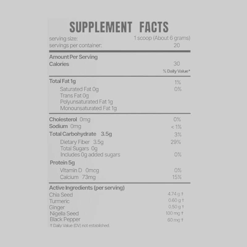 Polvere di semi di chia biologica ricca di fibre e proteine Supplemento con aromi personalizzati Fabbrica di fornitura diretta