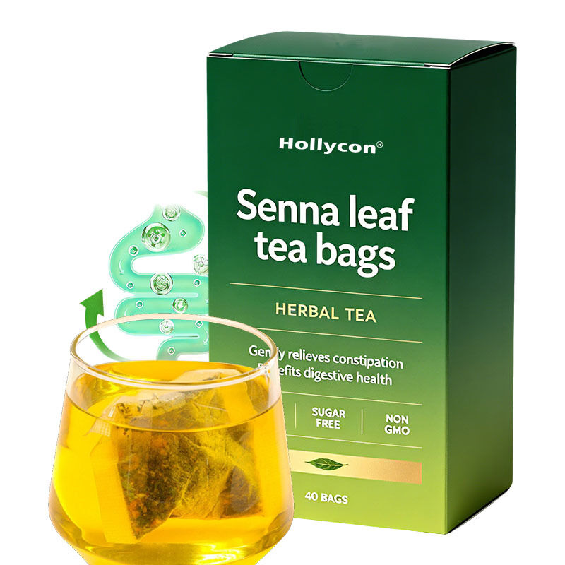 Bustine di tè in foglie di senna con materie prime a base di erbe pure - Bevanda quotidiana delicata con un comodo design delle bustine di tè