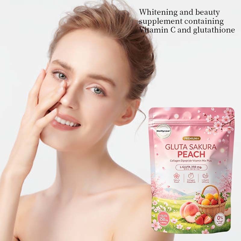 Miscela di VC e Glutatione in Polvere di Collagene con Aroma di Frutta, Formula Personalizzata ODM, Integratore Giornaliero