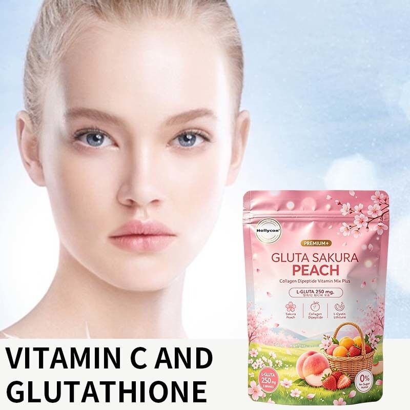 Miscela di VC e Glutatione in Polvere di Collagene con Aroma di Frutta, Formula Personalizzata ODM, Integratore Giornaliero