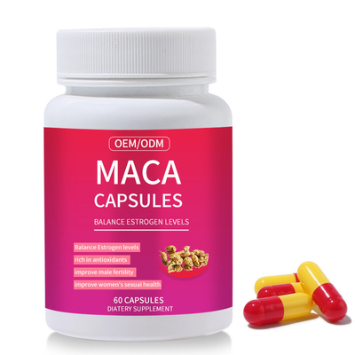 Le capsule crude di supplemento 120 della radice di Maca delle erbe migliorano la fertilità maschio