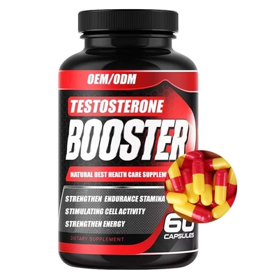 Logo Men Booster Capsules Supplements su ordinazione per gli uomini