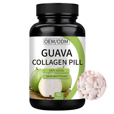 Pelle di Hollycon che imbianca le compresse del collagene 90 della guaiava delle capsule
