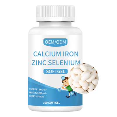 Il ferro del calcio zinca l'OEM Softgel di supplementi del selenio per salute dei bambini