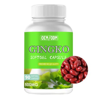 La memoria rinforza il ginkgo biloba la capsula di Softgel che completa per il ripetitore del cervello