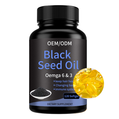 L'immunità di spinta di Hollycon completa l'OEM l'olio di semi che del nero Softgels protegge l'osso