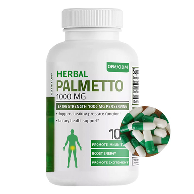 Il potenziamento maschio dell'OEM completa il Palmetto di sega di erbe incapsula mg 1000