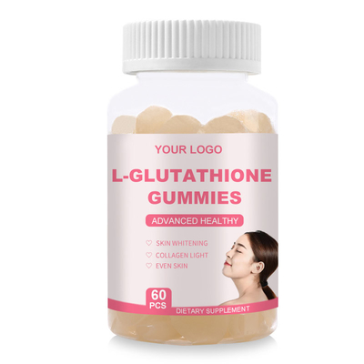 Pelle che imbianca le compresse originali Gummies 1000mg del glutatione con incarnato del collagene anche
