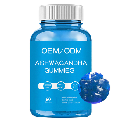 Il sollievo Ashwagandha di ansia di sforzo completa le palle di sforzo di Gummies
