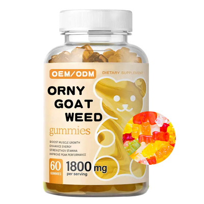 Il potenziamento maschio di erbe di Hollycon completa l'erbaccia cornea Gummies 7000mg della capra