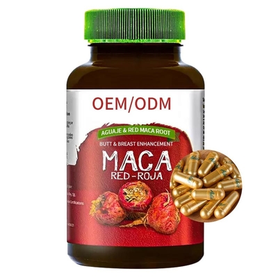 Potenziamento Aguaje del seno di estremità e supplemento rosso delle capsule di Maca delle pillole della radice di Maca