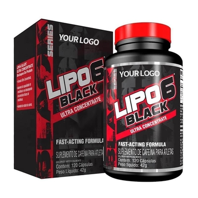 Potenza estrema del bruciatore di FDA della capsula di Lipo 6 delle capsule esili di erbe grasse del nero 120