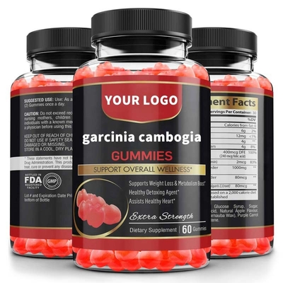 Supplementi di erbe di Gummies della Cambogia di Garcinia di perdita di peso di 100%