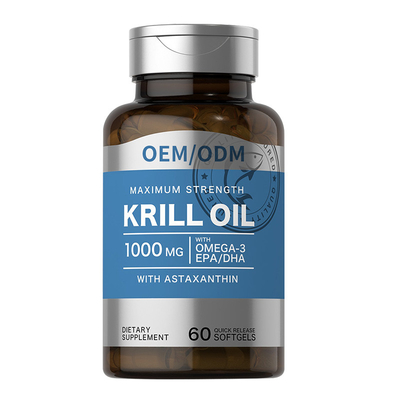 Supplemento halal di Omega 3 Softgels Epa Dha dell'olio di pesce dell'OEM per la riduzione del colesterolo