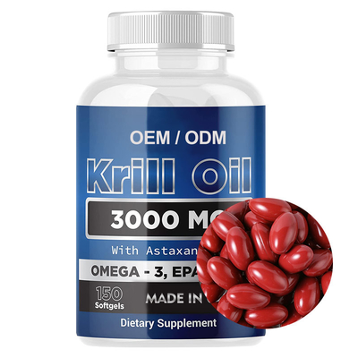 EPA/DHA Omega 3 supplementi dell'olio del krill di Softgels per salute del cuore