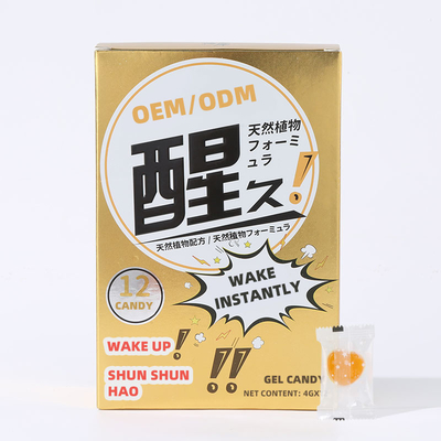 Gel su ordinazione Candy di sveglia dell'OEM di Logo Mental Booster Supplements