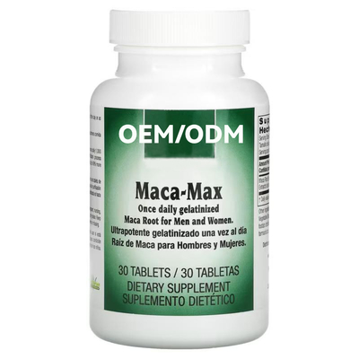 Compresse nere dell'oro di Maca di supplemento della radice di Maca per le donne e gli uomini