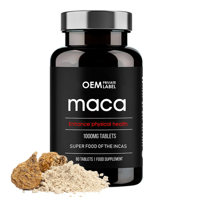 Le compresse maschii di Maca di potenziamento di anti affaticamento forniscono il supplemento di sanità di energia