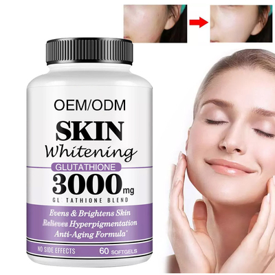 60pcs Glutatione 500mg Beauty Skin Whitening Capsule Forma personalizzata