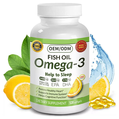60 di Softgels Omega-3 olio di pesce i supporti 1200 di mg sani