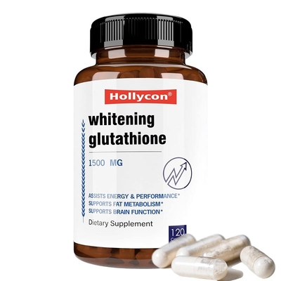Le capsule su ordinazione del L-glutatione di logo pelano l'imbiancatura delle pillole che i supplementi pelano la cura