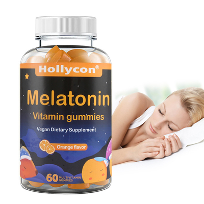 Il COA completa il sonno di sostegno dell'OEM si rilassa la vitamina arancio Gummies della melatonina di sapore
