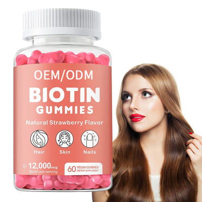Pelle dei capelli di Gummies della vitamina della biotina di Skincare dell'etichetta privata e capsule di Gummies di ricrescita delle unghie