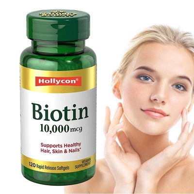 60PCS completa l'OEM sostiene la pelle dei capelli e le capsule sane di Softgels della biotina delle unghie