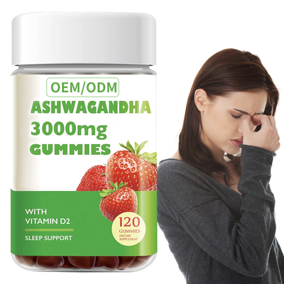 Conteggio gommoso 60 Berry Vegan Plant Based Non misto GMO di vitamina D di Ashwagandha