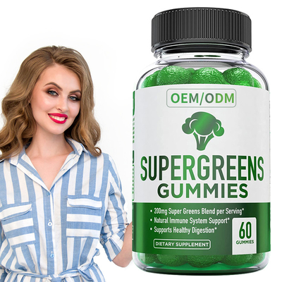Integratore alimentare immune basato pianta essenziale di sostegno delle vitamine e dei minerali della vitamina gommosa verde eccellente