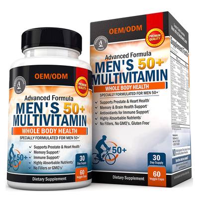 Il multivitaminico degli uomini su ordinazione di sapore per le capsule del multivitaminico del magnesio del calcio dello zinco di prestazione del fuoco di energia