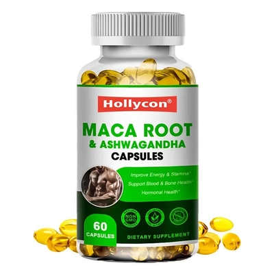 La radice di 60 il PCS Maca incapsula il supplemento maschio del locale senza polvere dell'OEM