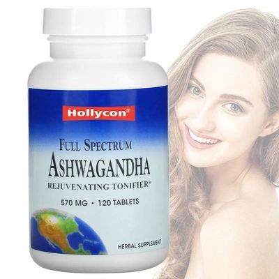OEM Radice di Ashwagandha Capsule sbiancanti per la pelle 120 compresse Calcio facile da deglutire