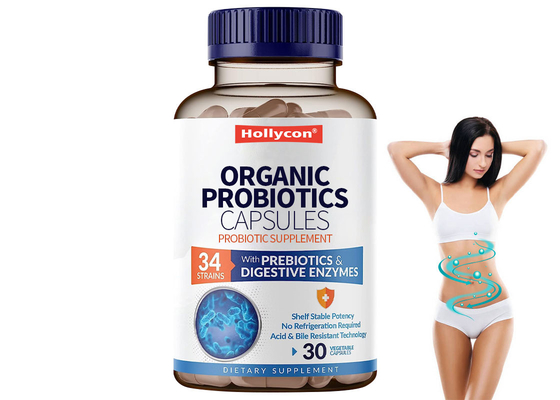 30 Capsule integratori alimentari OEM Probiotici Organici Probiotici Capsule