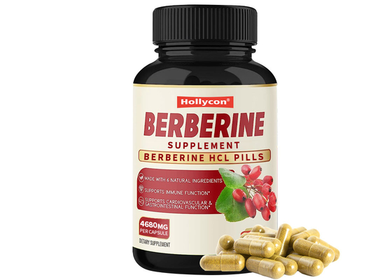 OEM Capsule di berberina Potenziamento del sistema immunitario Funzione cardiovascolare gastrointestinale