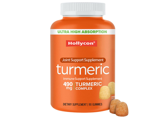 Supplementi HALAL OEM Curcuma Curcumina gomme integratori alimentari 90pcs Supporto alla salute articolare