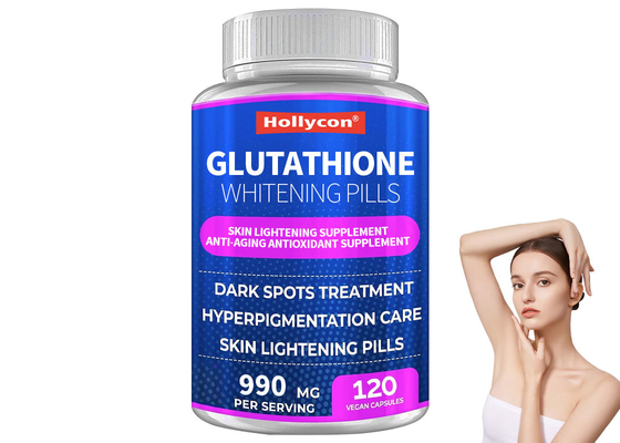 ODM Glutatione Pillole sbiancanti 120Pcs Supplemento antiossidante anti-invecchiamento pelle liscia