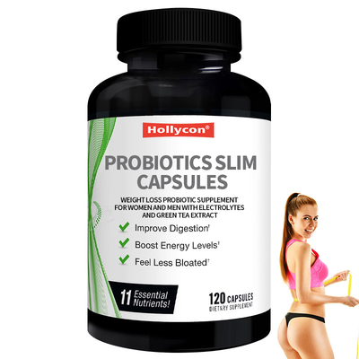 OEM Probiotici Slim Capsule Perdita di peso Supplemento probiotico per donne e uomini con elettroliti ed estratto di tè verde