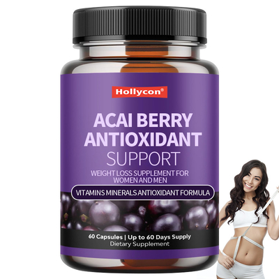 OEM Vitamine Minerali Antiossidante Formula Acai Berry Antiossidante Supporto Supplemento di perdita di peso per donne e uomini