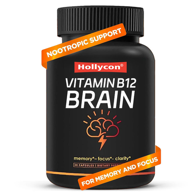 Supporto OEM Vitamine vitali Supplementi cerebrali per la memoria Vitamina B12 Capsule cerebrali