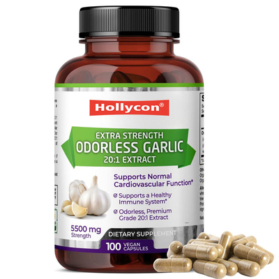 Supporto OEM Antiossidante di estratto di aglio inodore organico per capsule vegane di aglio per adulti
