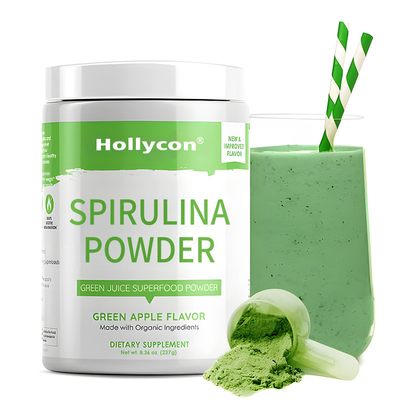 Spirulina Succo Verde Superfood Polvere Clorella Organica Supplemento Per Adulti