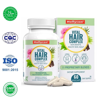 Vitamine per la crescita dei capelli Capsule aiutano i capelli sani Pelle unghie Supplemento di biotina