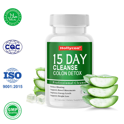15 Giorni Pulizia intestinale Supporto dimagrimento Capsule Pulizzatore del colon Sollievo da gonfiore
